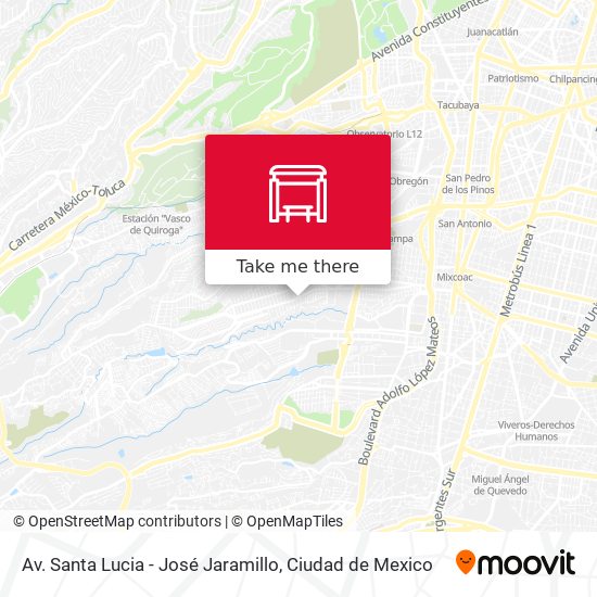 Mapa de Av. Santa Lucia - José Jaramillo