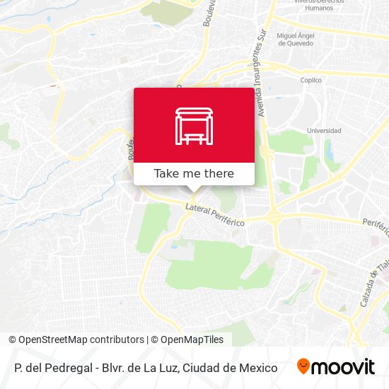 P. del Pedregal - Blvr. de La Luz map