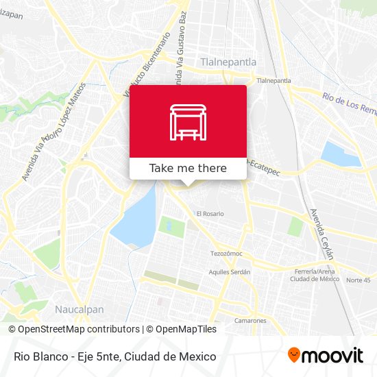 Rio Blanco - Eje 5nte map
