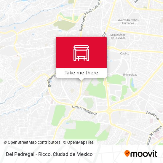 Mapa de Del Pedregal - Ricco