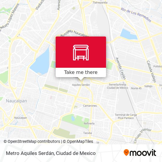 Metro Aquiles Serdán map