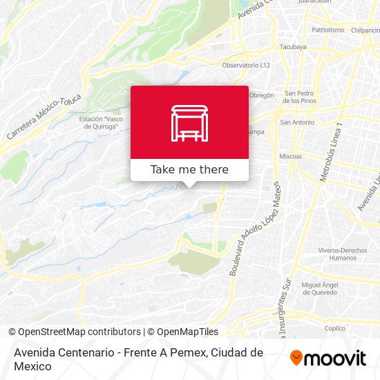 Avenida Centenario - Frente A Pemex map