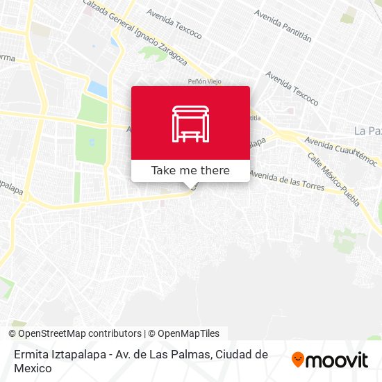 Mapa de Ermita Iztapalapa - Av. de Las Palmas