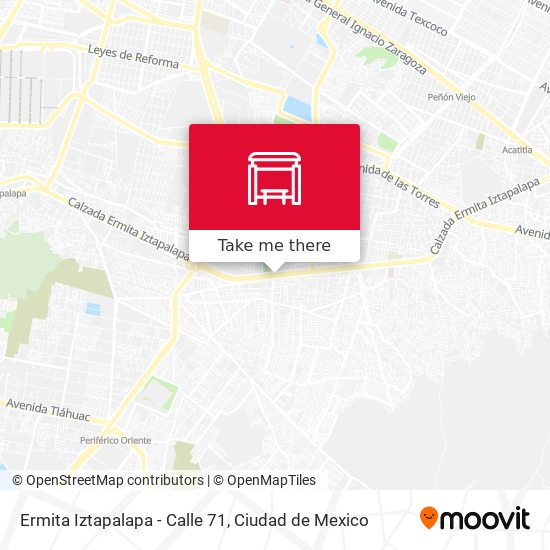 Mapa de Ermita Iztapalapa - Calle 71