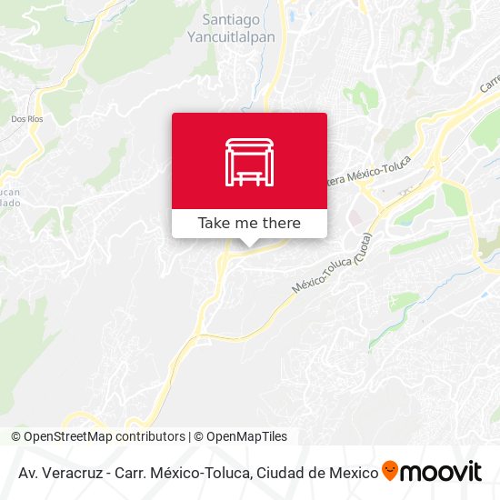 Av. Veracruz - Carr. México-Toluca map