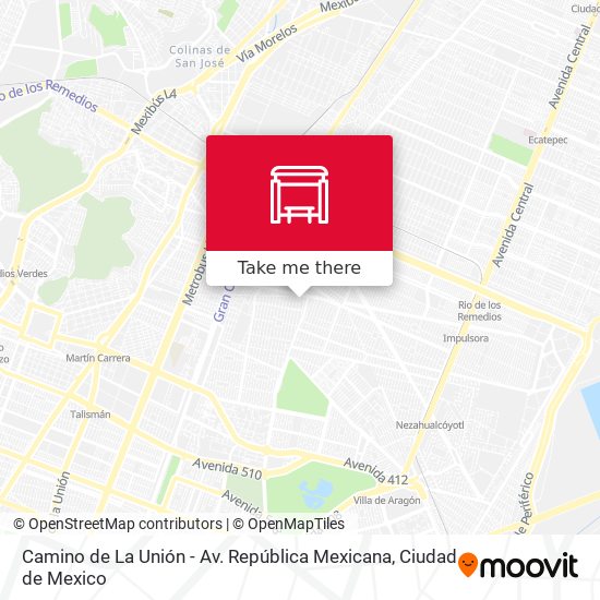 Camino de La Unión - Av. República Mexicana map