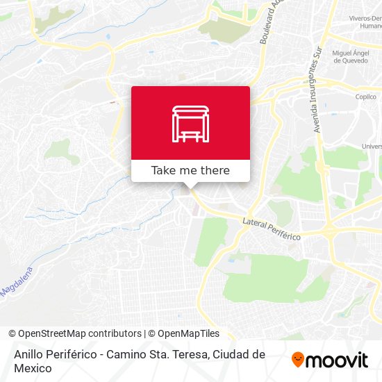 Anillo Periférico - Camino Sta. Teresa map