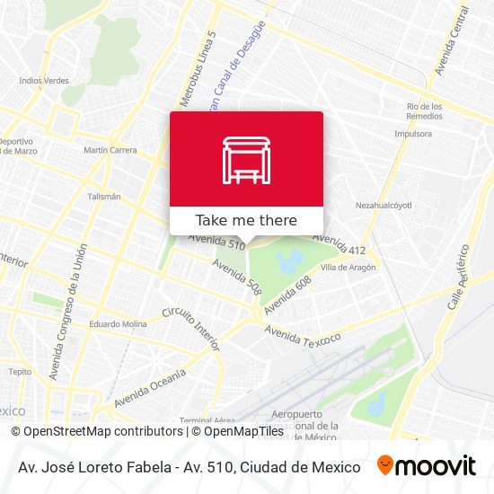 Mapa de Av. José Loreto Fabela - Av. 510