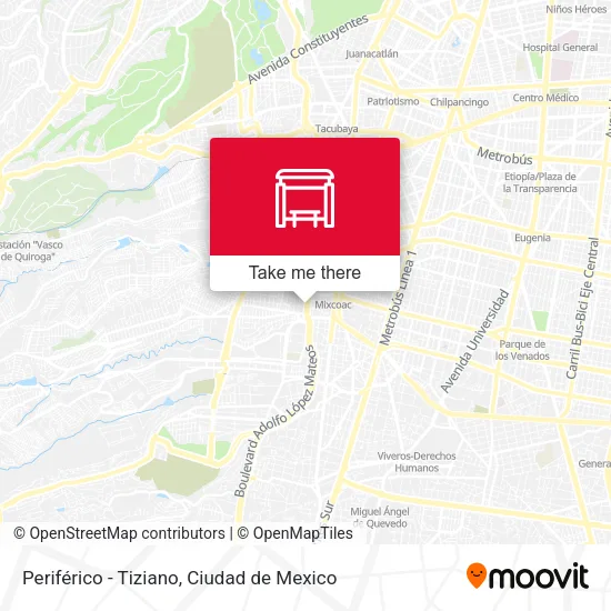 Periférico - Tiziano map