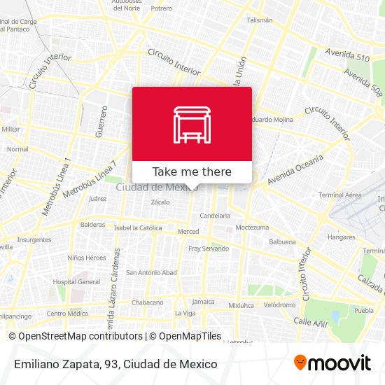 Emiliano Zapata, 93 map