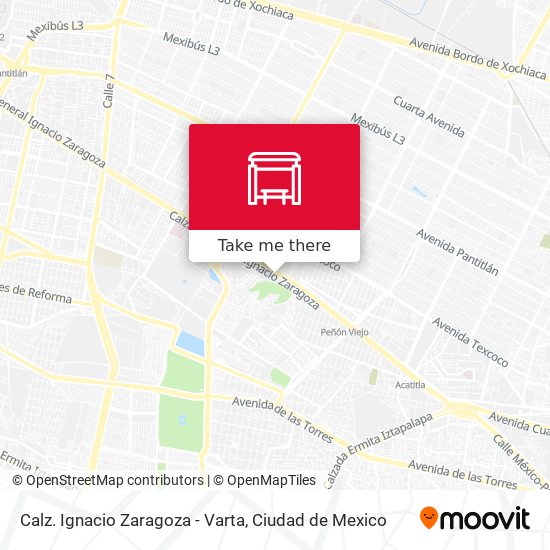Calz. Ignacio Zaragoza - Varta map