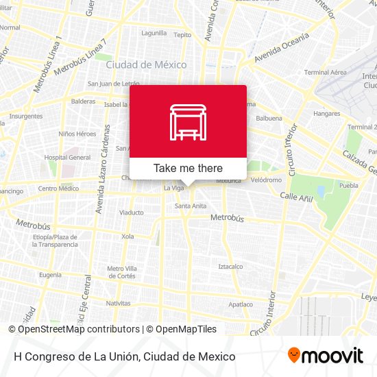 H Congreso de La Unión map