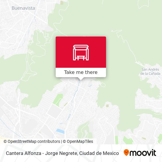 Cantera Alfonza - Jorge Negrete map