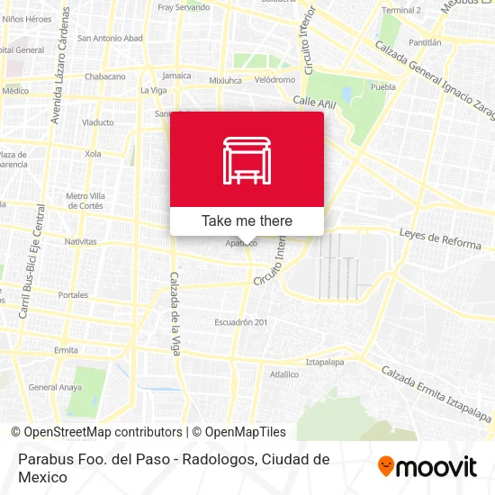 Parabus Foo. del Paso - Radologos map