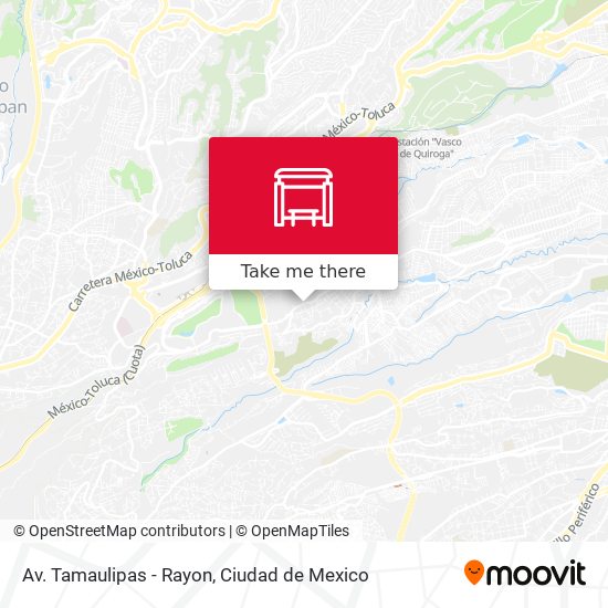 Av. Tamaulipas - Rayon map