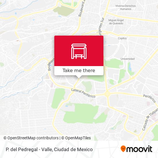 Mapa de P. del Pedregal - Valle