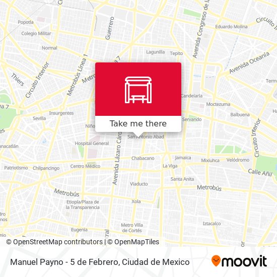 Mapa de Manuel Payno - 5 de Febrero