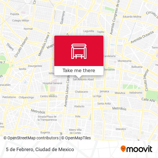 Mapa de 5 de Febrero