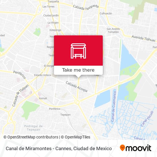 Mapa de Canal de Miramontes - Cannes