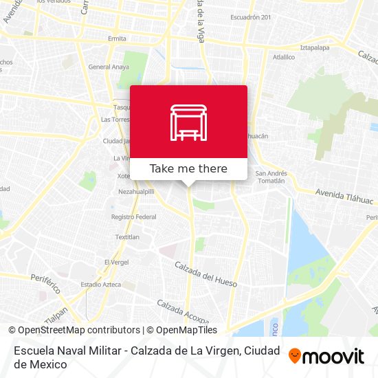 Mapa de Escuela Naval Militar - Calzada de La Virgen