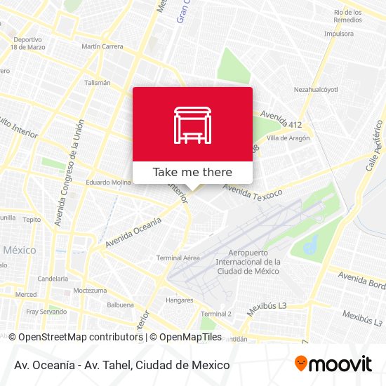 Mapa de Av. Oceanía - Av. Tahel