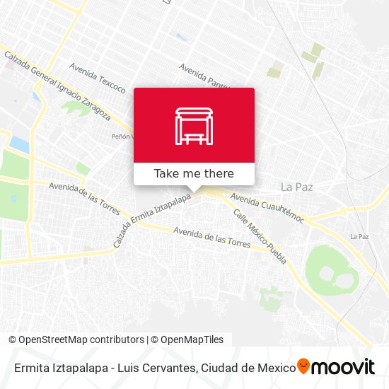 Ermita Iztapalapa - Luis Cervantes map