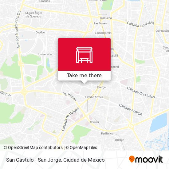 San Cástulo - San Jorge map