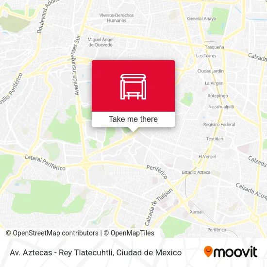 Mapa de Av. Aztecas - Rey Tlatecuhtli