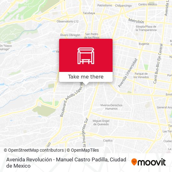 Avenida Revolución - Manuel Castro Padilla map