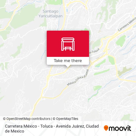 Carretera México - Toluca - Avenida Juárez map