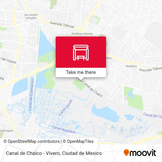 Canal de Chalco - Vivero map
