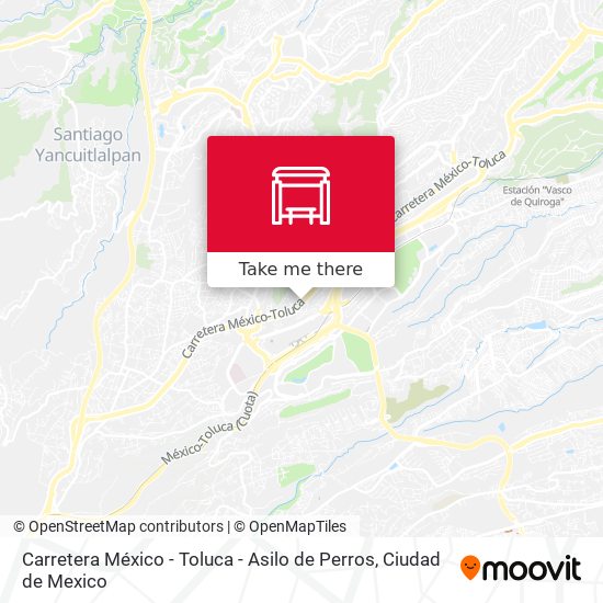 Carretera México - Toluca - Asilo de Perros map