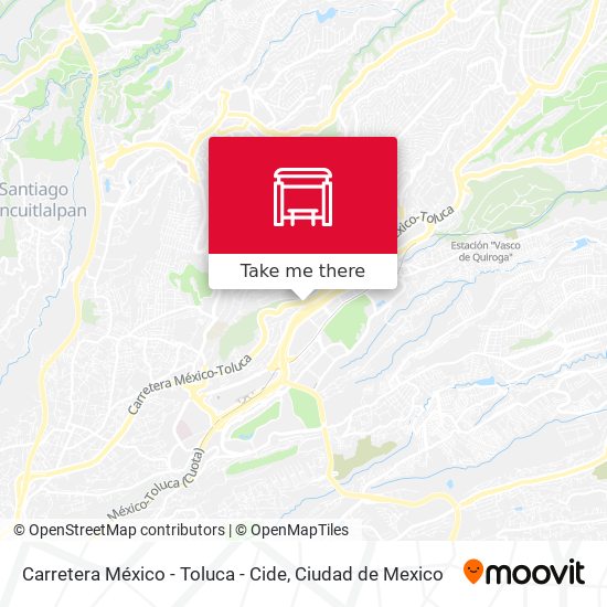 Mapa de Carretera México - Toluca - Cide