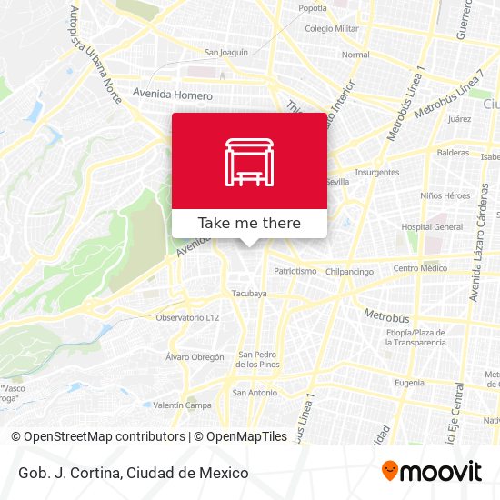 Mapa de Gob. J. Cortina