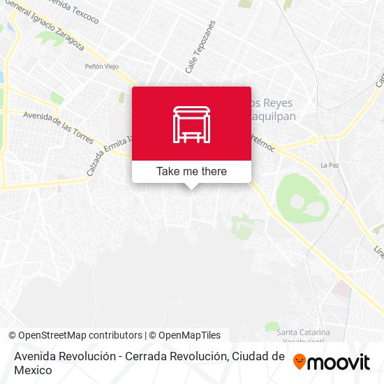 Avenida  Revolución - Cerrada Revolución map