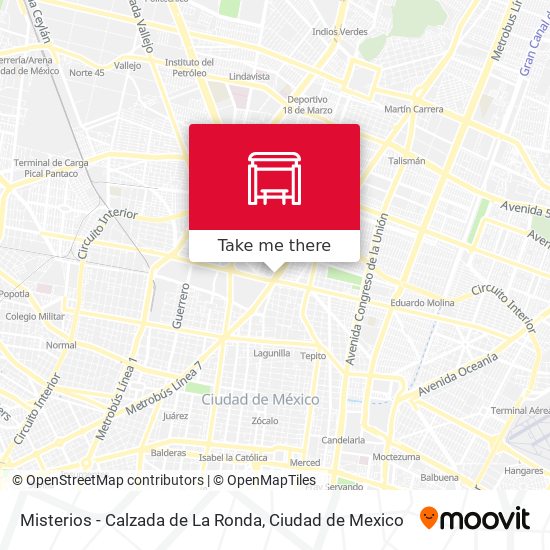 Misterios - Calzada de La Ronda map