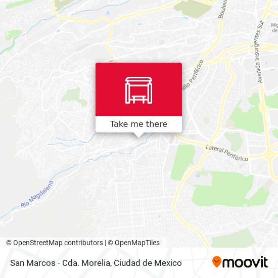 San Marcos - Cda. Morelia map