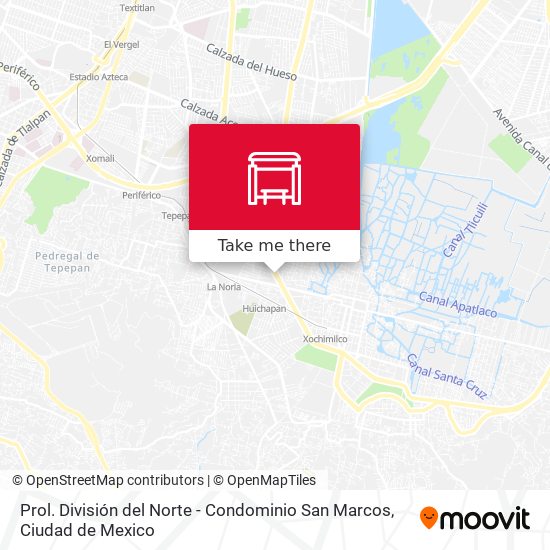 Prol. División del Norte - Condominio San Marcos map