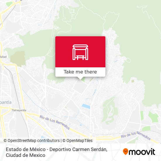 Estado de México - Deportivo Carmen Serdán map