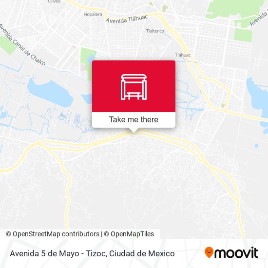 Mapa de Avenida 5 de Mayo - Tizoc