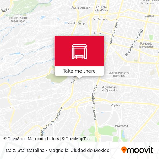 Mapa de Calz. Sta. Catalina - Magnolia