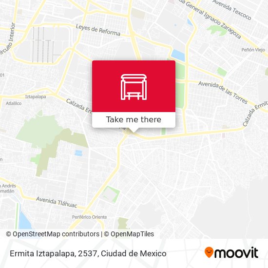 Ermita Iztapalapa, 2537 map