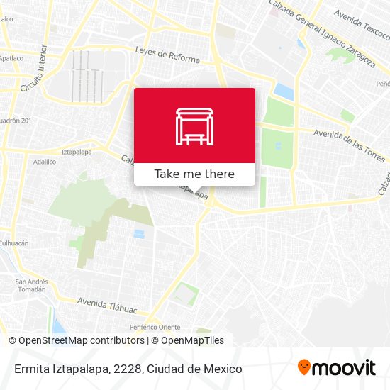 Ermita Iztapalapa, 2228 map