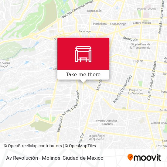Av Revolución - Molinos map