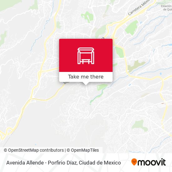 Avenida Allende - Porfirio Díaz map