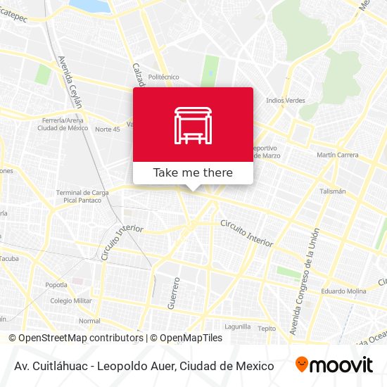 Mapa de Av. Cuitláhuac - Leopoldo Auer