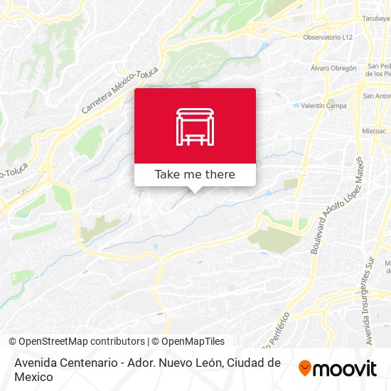 Mapa de Avenida Centenario - Ador. Nuevo León