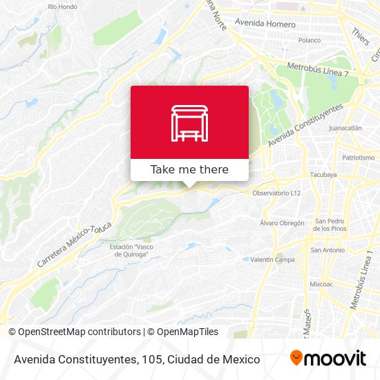 Avenida Constituyentes, 105 map