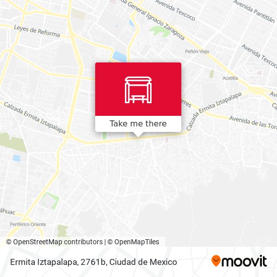 Mapa de Ermita Iztapalapa, 2761b