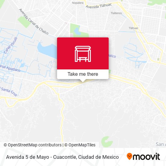 Avenida 5 de Mayo - Cuacontle map